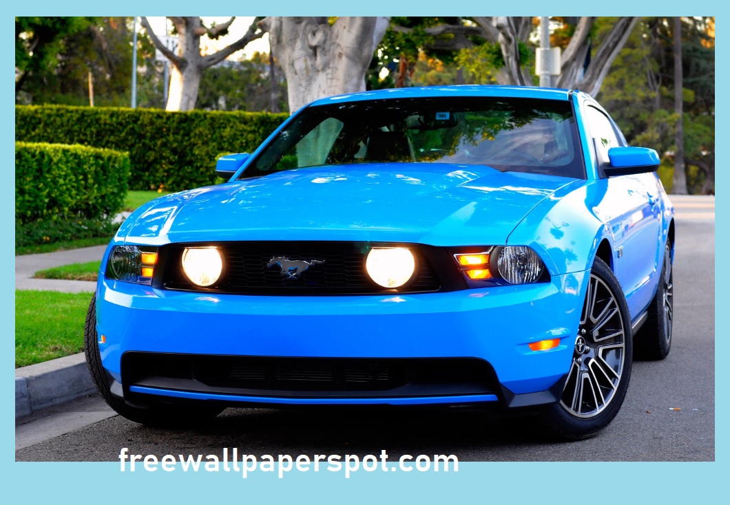 Car Ford mustang blue cars vehicle Ford